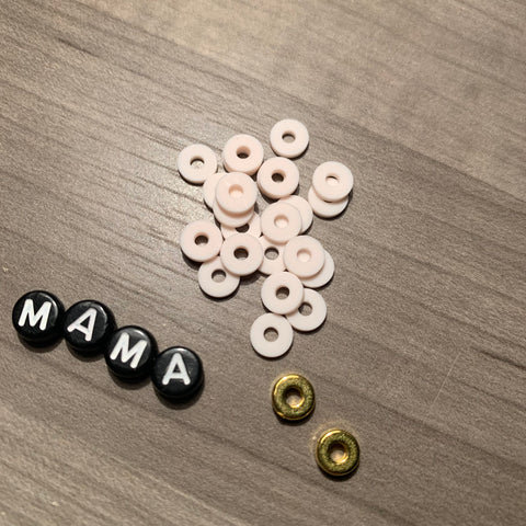 Custom Personalized Heishi Bead Bracelet