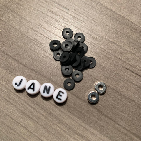 Custom Personalized Heishi Bead Bracelet