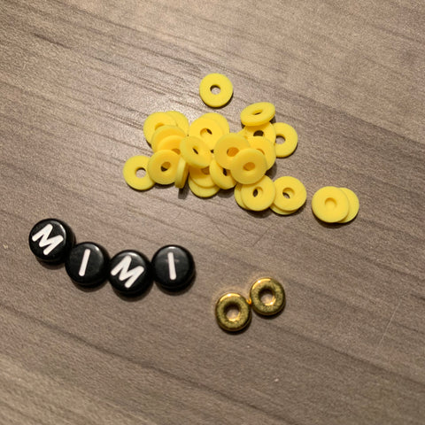 Custom Personalized Heishi Bead Bracelet