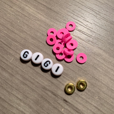 Custom Personalized Heishi Bead Bracelet