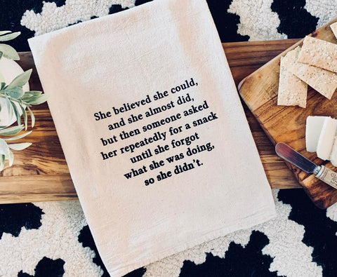 Natural Tea Towels - Great Funny Quotes!