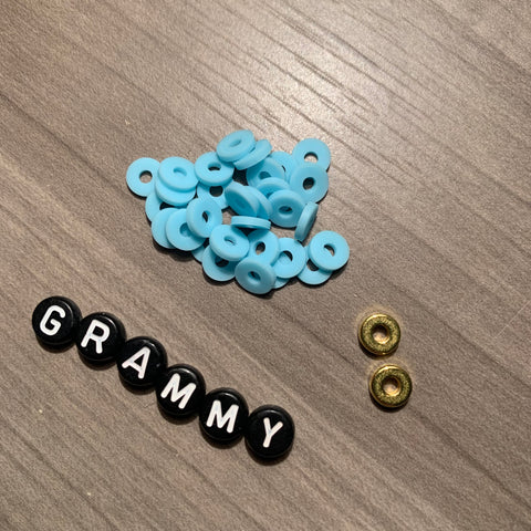 Custom Personalized Heishi Bead Bracelet