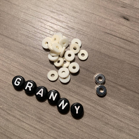 Custom Personalized Heishi Bead Bracelet