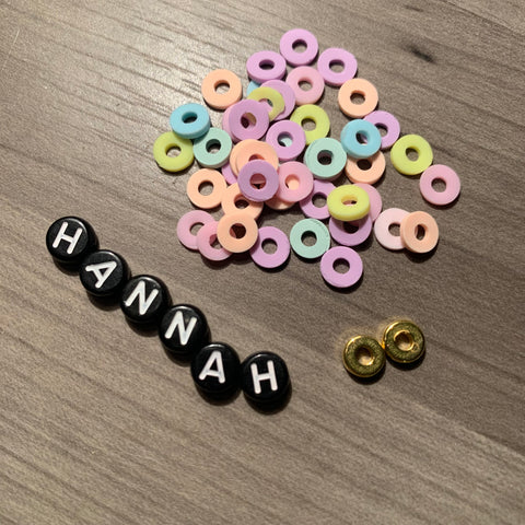 Custom Personalized Heishi Bead Bracelet