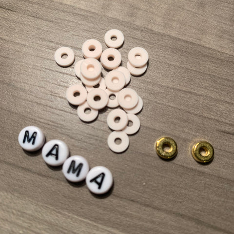 Custom Personalized Heishi Bead Bracelet