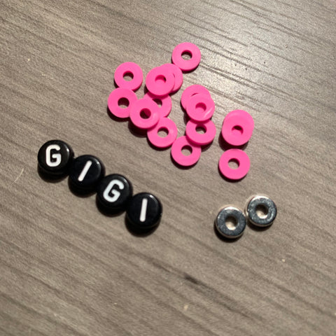 Custom Personalized Heishi Bead Bracelet