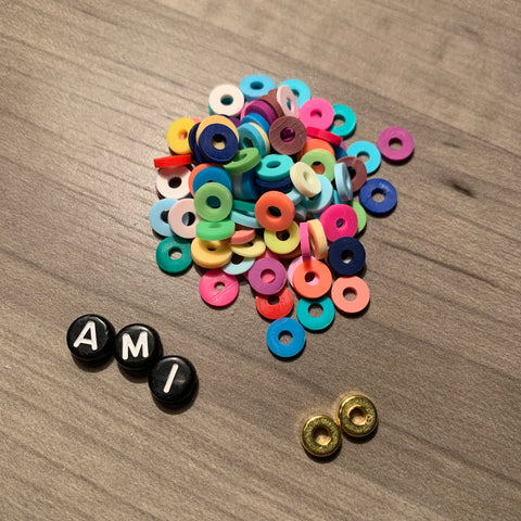 Custom Personalized Heishi Bead Bracelet