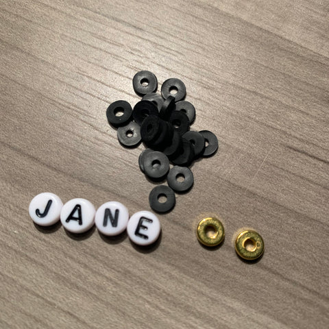 Custom Personalized Heishi Bead Bracelet