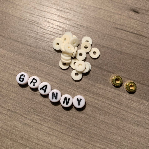 Custom Personalized Heishi Bead Bracelet