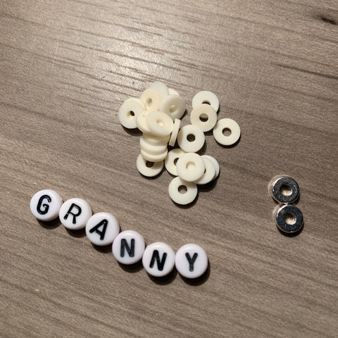 Custom Personalized Heishi Bead Bracelet