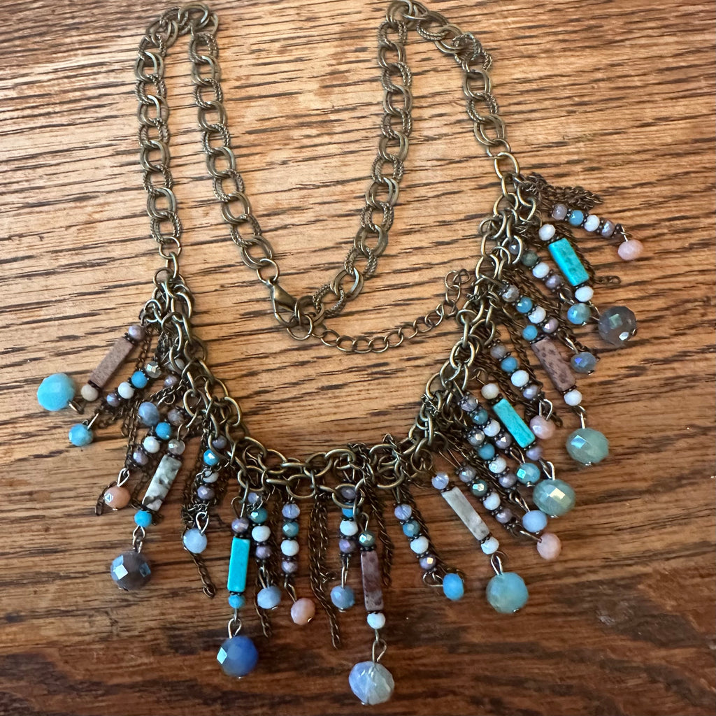Boho beaded necklace
