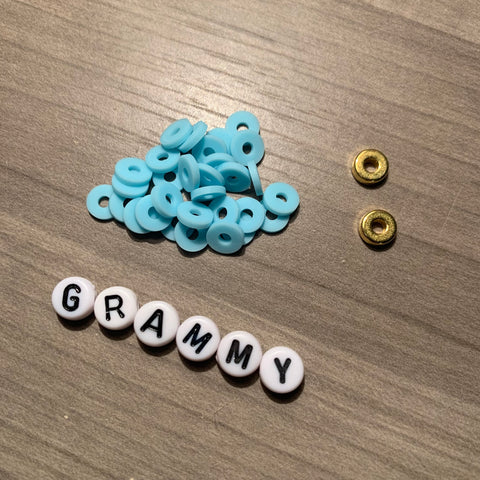 Custom Personalized Heishi Bead Bracelet
