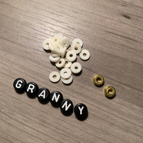 Custom Personalized Heishi Bead Bracelet