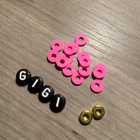 Custom Personalized Heishi Bead Bracelet