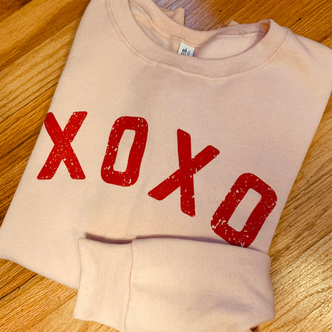 XOXO Pink Crewneck Sweatshirt