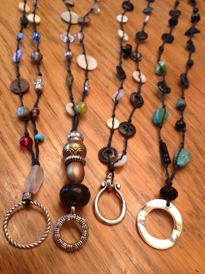 Bead & Button Lanyard/Badge Necklace