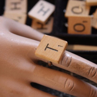 scrabble tile ring
