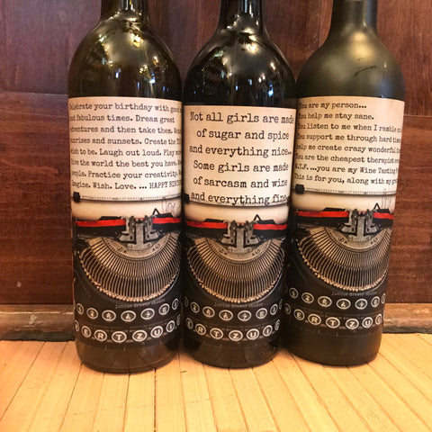 "Wine Words of Wisdom" Wine Labels