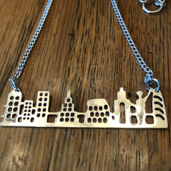 Louisville Skyline Necklace in Sterling Silver (Made to Order)