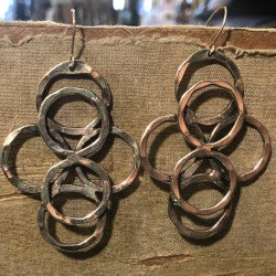 Six Circle Earrings