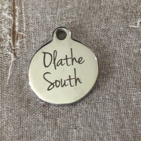 Olathe High School Silver Charms & Jewelry