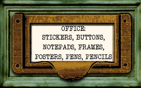 Office, Stickers, Buttons, Frames, Posters, pens/pencils