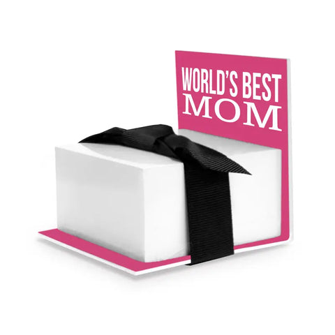 World's Best Mom Sticky Note Pad & Stand