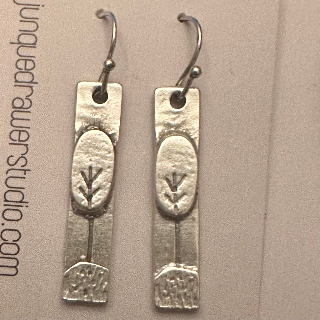 Simple Tree on a Hill Earrings