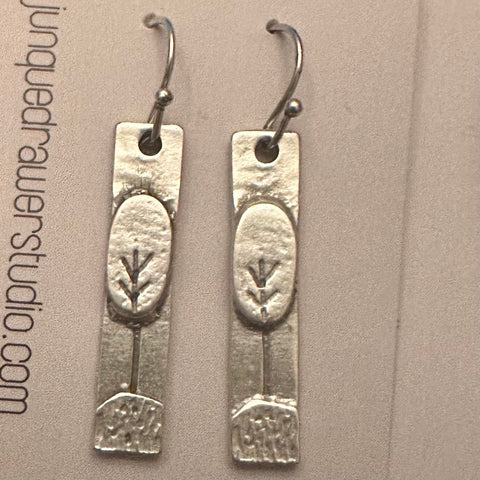 Simple Tree on a Hill Earrings