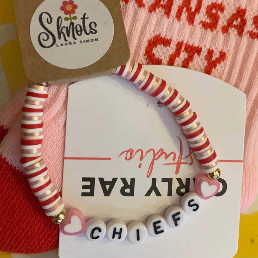 Chiefs Pink Friendship Bracelet