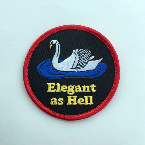 Elegant As Hell Iron On Patch