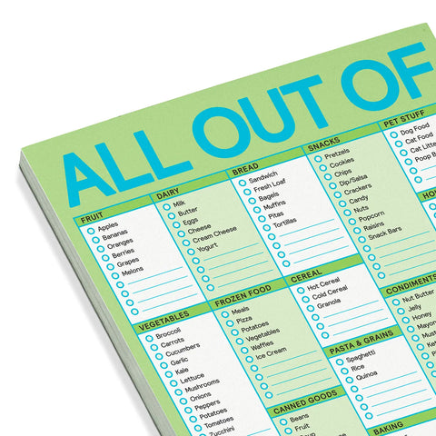 All Out Of Magnetic List Pad
