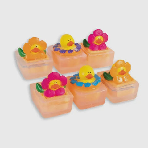 Spring Flowers Duck Toy Soap