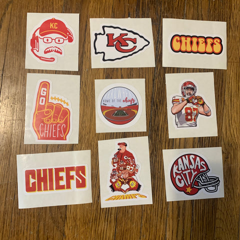 KC Chiefs Mystery Sticker Pack