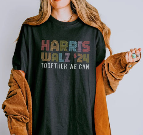 Harris Walz ‘24 Together We Can T-shirt