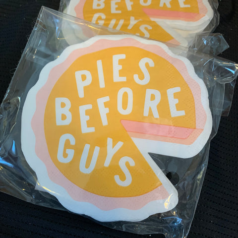 Pies Before Guys Cocktail Napkins