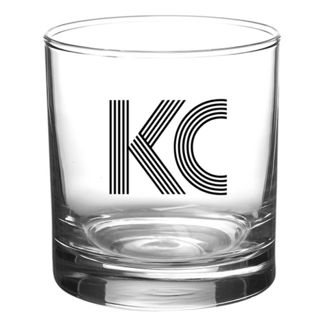 Kansas City KC Rocks Glass