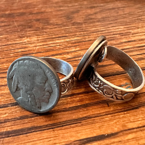 Buffalo Nickel or Chief Ring (adjustable)