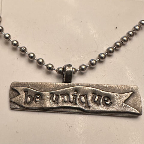 Banner Word Necklace