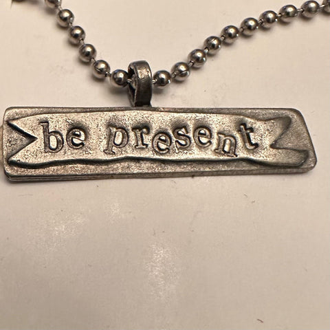 Banner Word Necklace