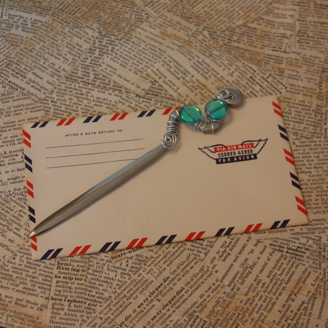 12 Pieces Letter Opener Metal Letter Opener Envelope Opener Knife Beadable  Letter Opener( Not Inclu