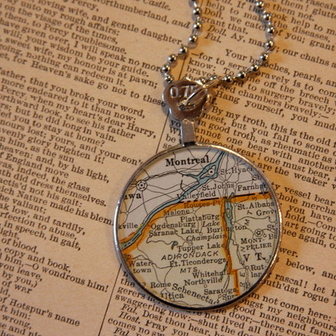 optometrist lense map necklace