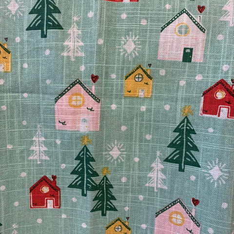 Cotton Tea Towel with Holiday Saying/Print