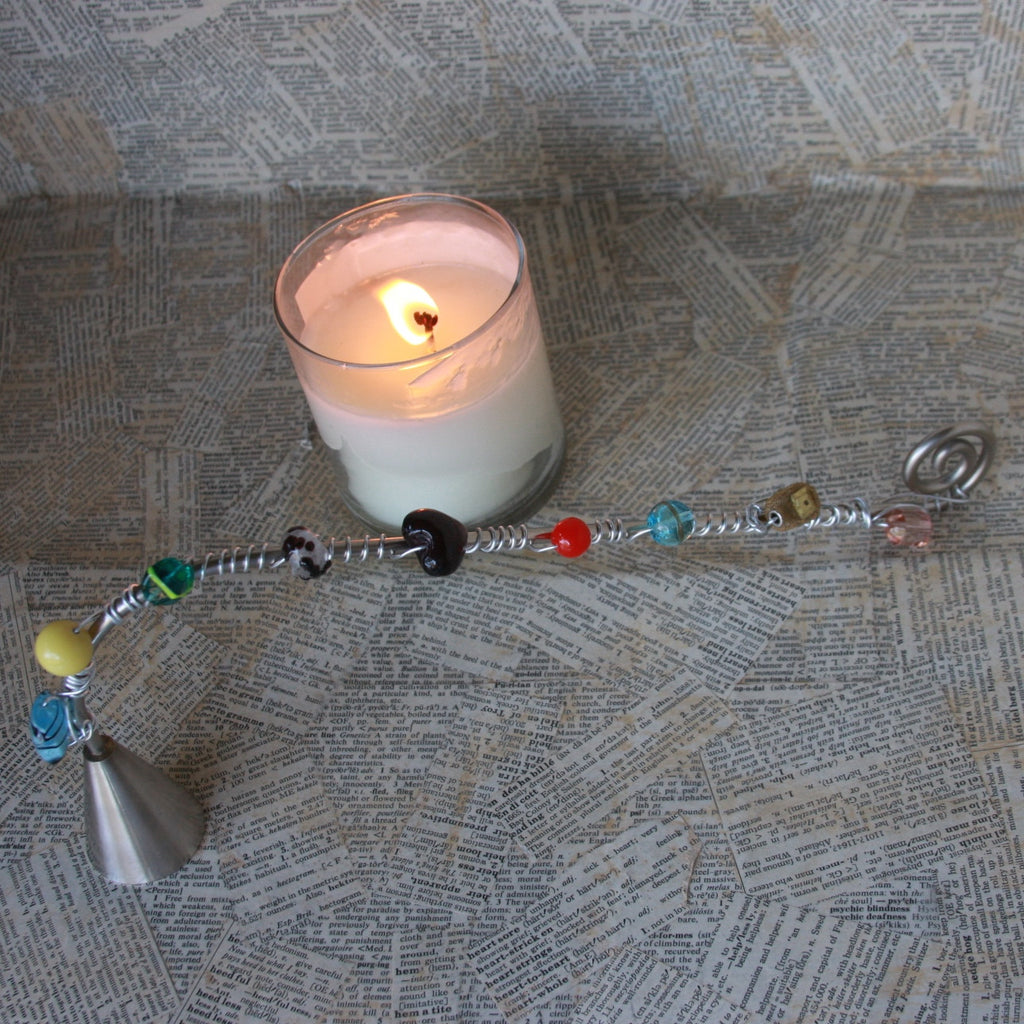 beaded wire candle snuffer