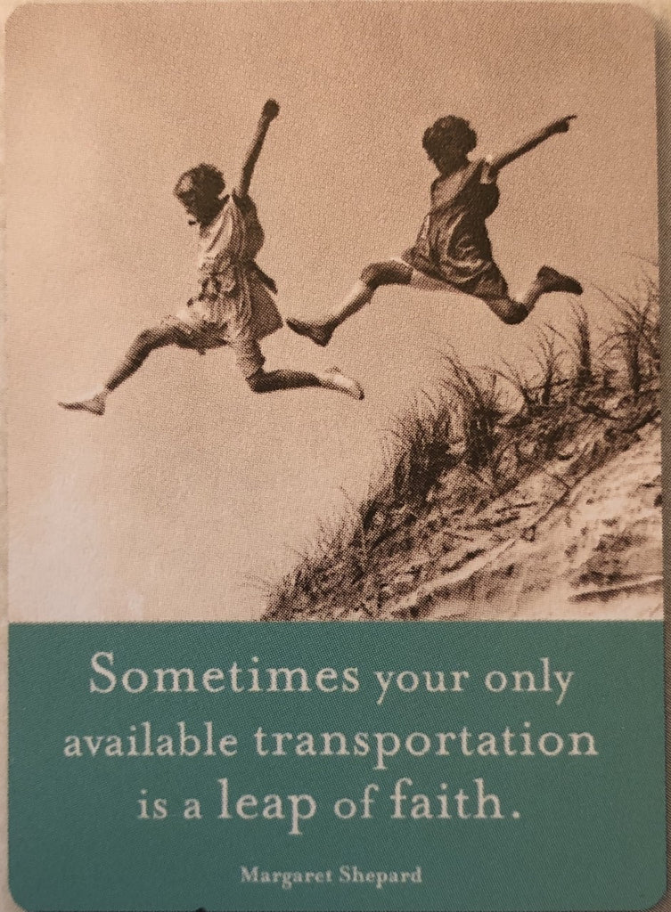 Magnet: Sometimes your only available transportation is a leap of faith.