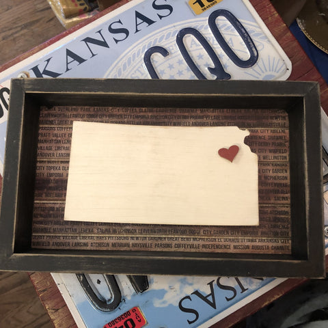 Kansas Box Sign