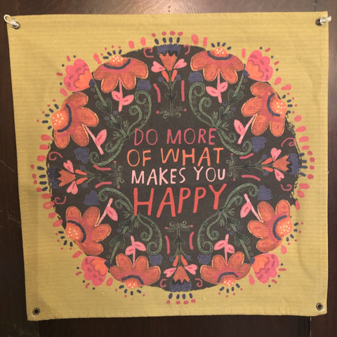 Makes You Happy Canvas Tapestry