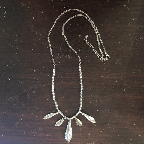 Five Leaf Pendant Necklace
