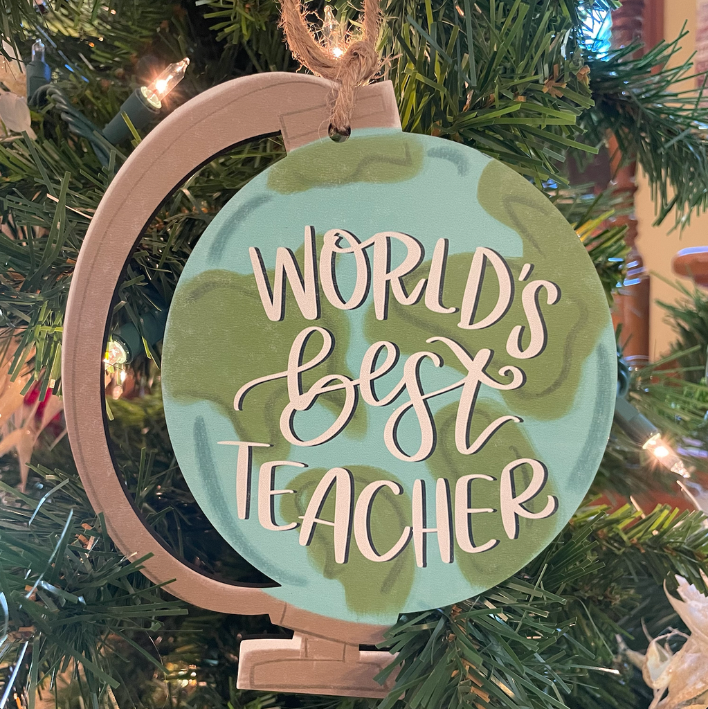 Teacher Globe Ornament
